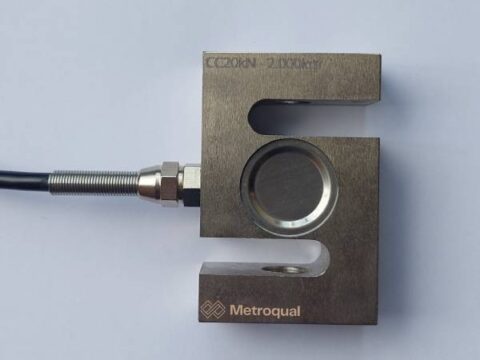 Célula de carga, capacidade 20kN - 2.000kgf - modelo CC20kN, para compatível com máquina de ensaio EMIC