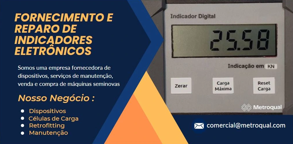 Indicador digital display para prensa de ensaio de concreto EMIC